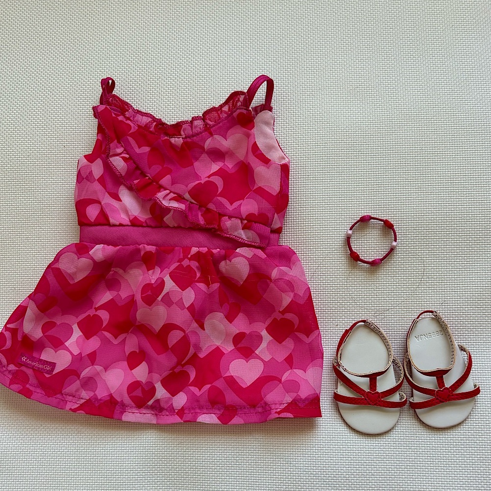 American girl valentine outfit